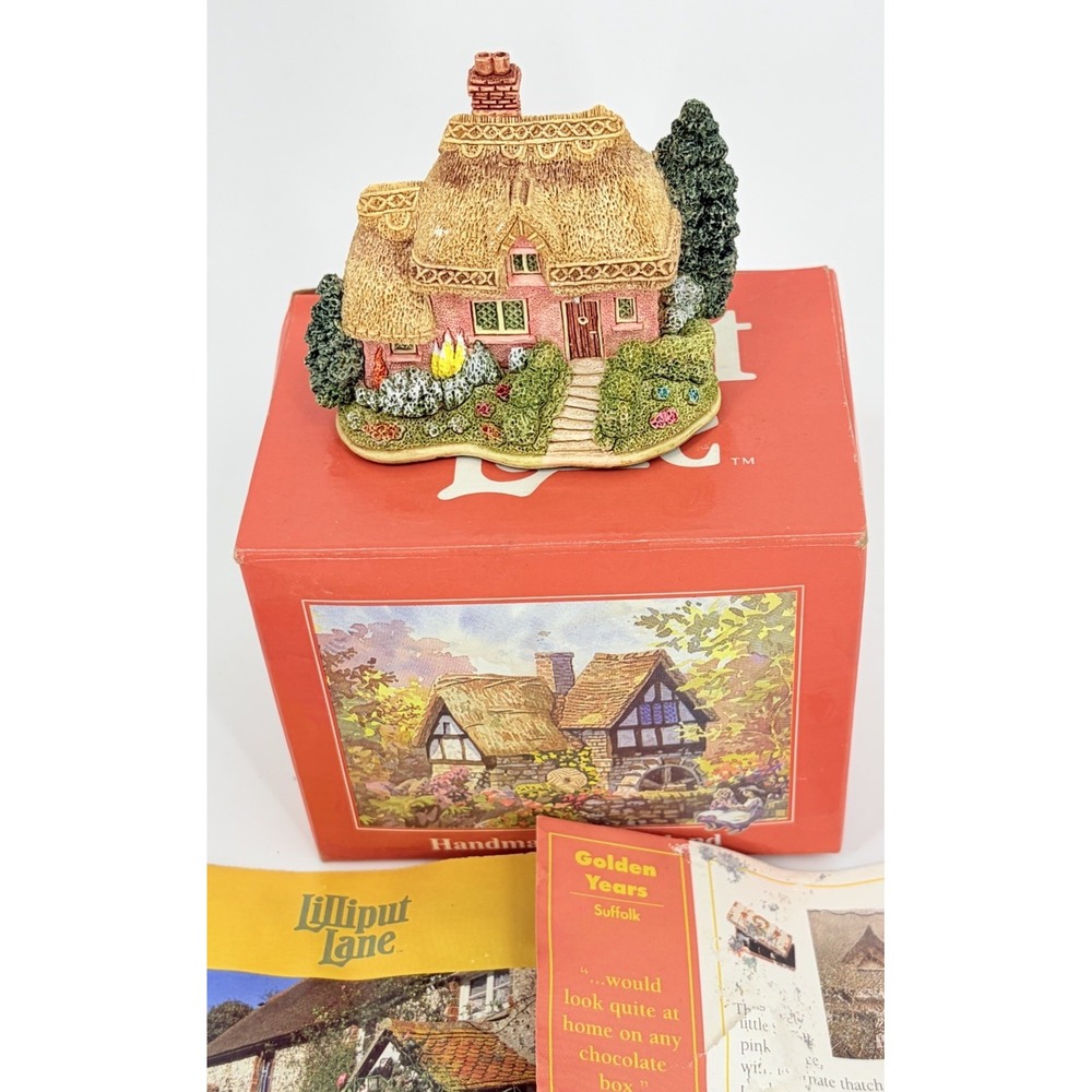 Lilliput Lane Golden Years Cottage with Original Box and Deeds